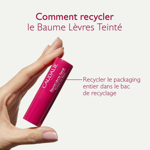Caudalie Baume Lèvres Teinté 4,5g Hydratation Longue Durée Parapharmacie