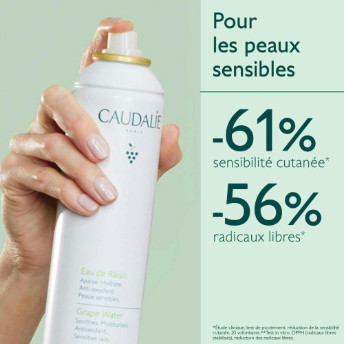 Caudalie Eau de Raisin 75 ml Hydratation et Apaisement Peau Sensible