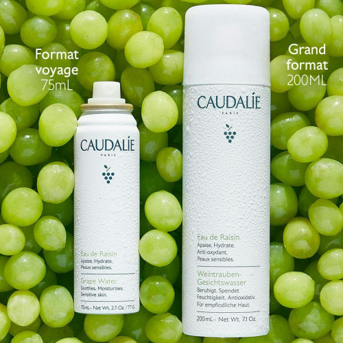 Caudalie Eau de Raisin 75 ml Hydratation et Apaisement Peau Sensible