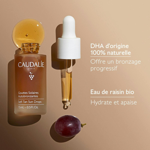 Caudalie Gouttes Solaires Autobronzantes 15ml Teint Hâlé Naturel