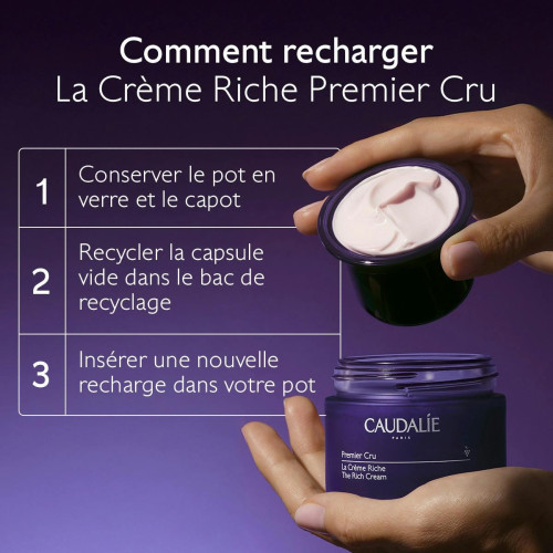 Caudalie Premier Cru La Crème Riche 50ml Anti-Âge Peau Éclatante