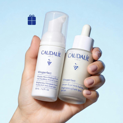 Caudalie Coffret Vinoperfect : Sérum Anti-Taches + Mousse C3 2026