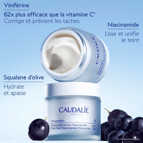 Caudalie Vinoperfect Crème Éclat 50ml Anti-Taches Teint Lumineux