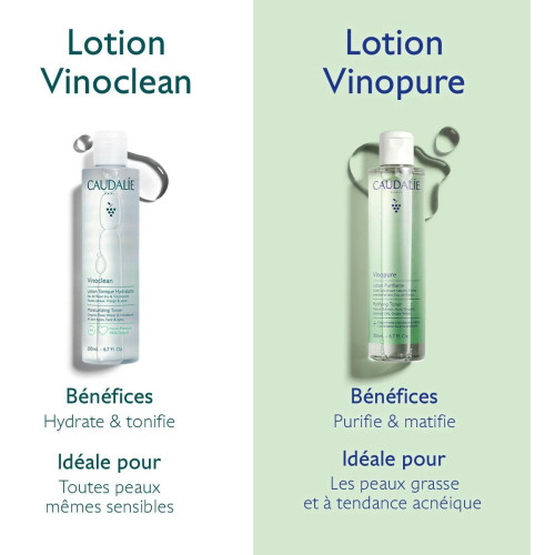 Caudalie Vinopure Lotion Purifiante 400ml Peau nette éclatante