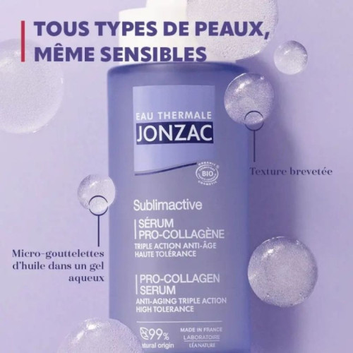Eau Thermale Jonzac Sérum Pro-Collagène : Lift & Éclat Anti-Âge