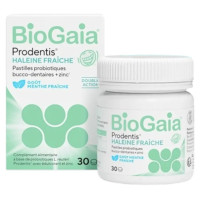 Haleine fraîche avec Biogaia : 30 pastilles probiotiques zinc xylitol