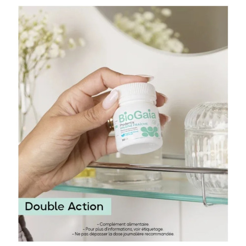 Haleine fraîche avec Biogaia : 30 pastilles probiotiques zinc xylitol