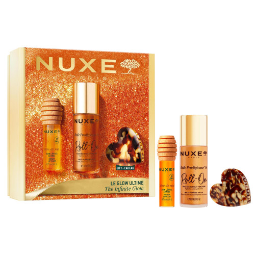 NUXE Coffret Noël Glow Huile Or 2026 - Éclat doré visage & cheveux