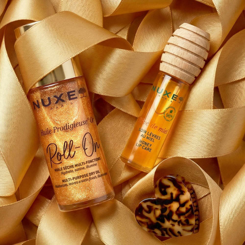 NUXE Coffret Noël Glow Huile Or 2026 - Éclat doré visage & cheveux
