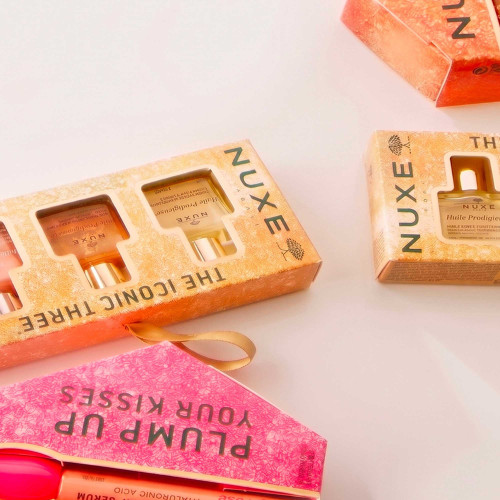 Coffret Nuxe Huile Prodigieuse : 3 huiles sèches éclat & soin