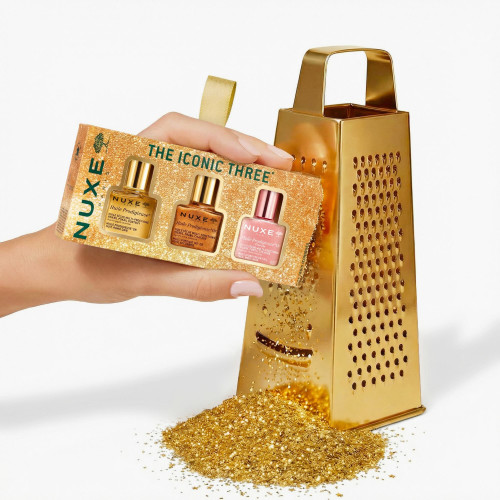 Coffret Nuxe Huile Prodigieuse : 3 huiles sèches éclat & soin