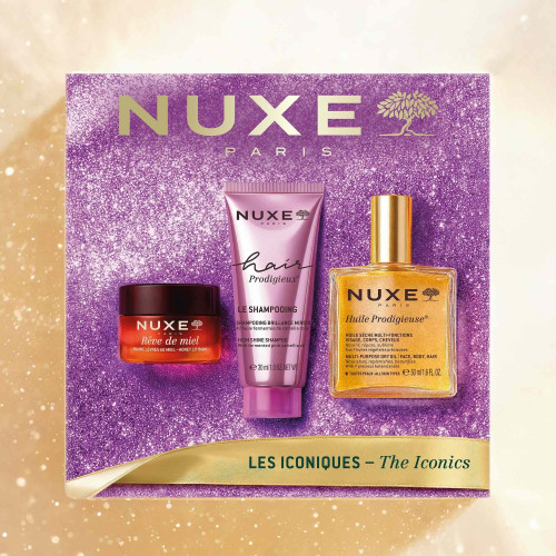 Coffret Noël NUXE 2026 : 3 Soins Iconiques Éclat Visage & Cheveux