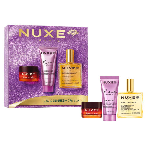 Coffret Noël NUXE 2026 : 3 Soins Iconiques Éclat Visage & Cheveux
