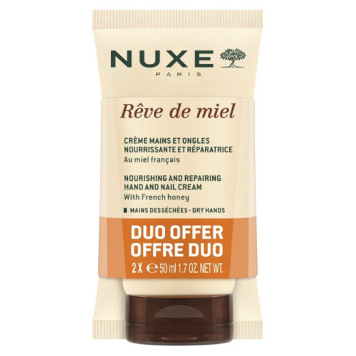 NUXE Duo Miel : Crème Mains Réparatrice + Ongles Nourris - Économique