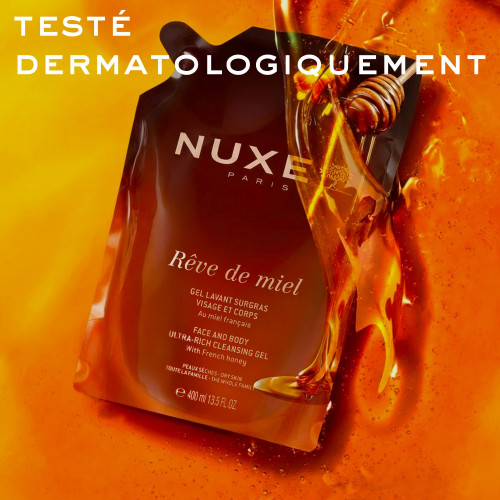 Gel Lavant Nuxe Rêve de Miel : Douceur & Apaisement Peaux Sèches