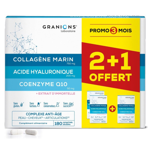 Complexe Anti-Âge Granions : Collagène & Hydratation pour Peau Fermeté