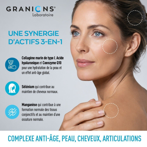 Complexe Anti-Âge Granions : Collagène & Hydratation pour Peau Fermeté