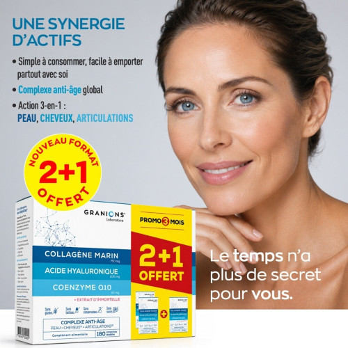Complexe Anti-Âge Granions : Collagène & Hydratation pour Peau Fermeté
