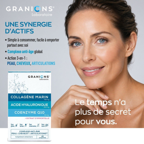 Complexe Anti-Âge Granions : Collagène & Hydratation pour Peau Fermeté