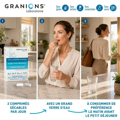 Complexe Anti-Âge Granions : Collagène & Hydratation pour Peau Fermeté