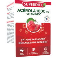 Super Diet Acérola 1000 - Vit C Effervescente | Énergie & Immunité