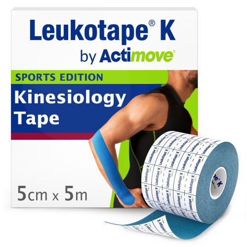 Leukotape K : Bande élastique 5x5cm pour soutien musculaire