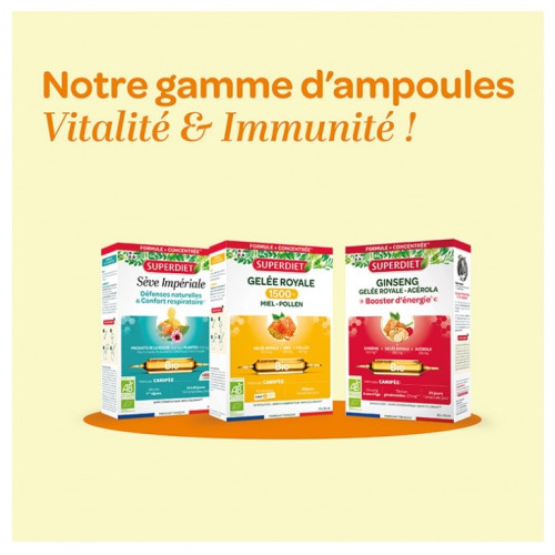 Gelée Royale Bio 1500 mg : Énergie & Immunité | Super Diet