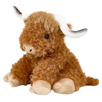 Bouillotte peluche Vache Highland : Chaleur douce & réconfort Soframar