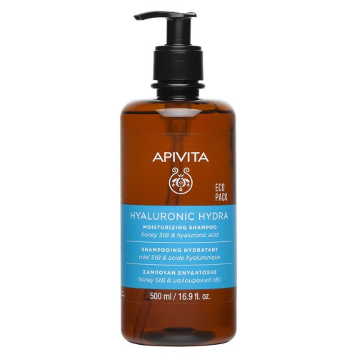 Shampoing Apivita : 72h Hydratation Hyaluronique - Tous Cheveux 500ml