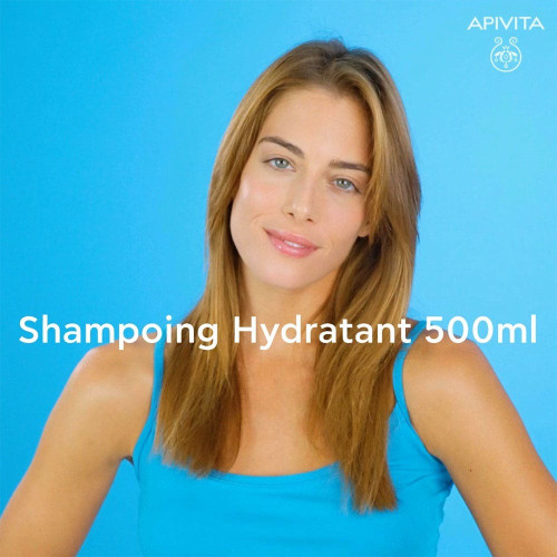 Shampoing Apivita : 72h Hydratation Hyaluronique - Tous Cheveux 500ml