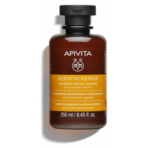 Shampooing Apivita Kératine Réparateur - Cheveux Secs & Abîmés - 250ml