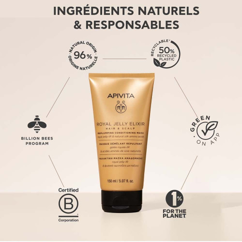 Apivita Masque Démêlant Repulpant - Réparation & Brillance