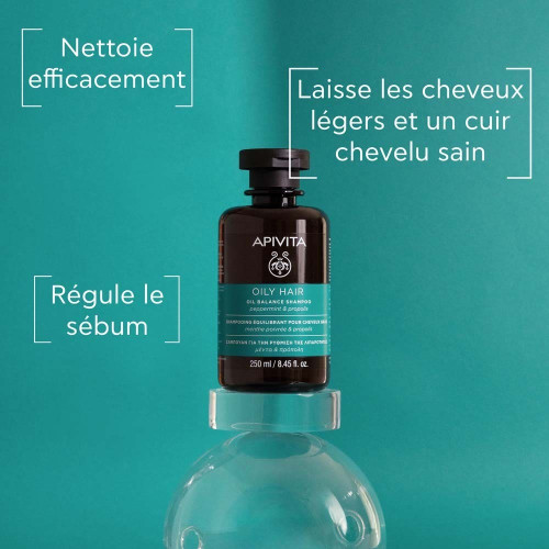 Shampoing Apivita Cheveux Gras : Équilibre & Fraîcheur Naturelle