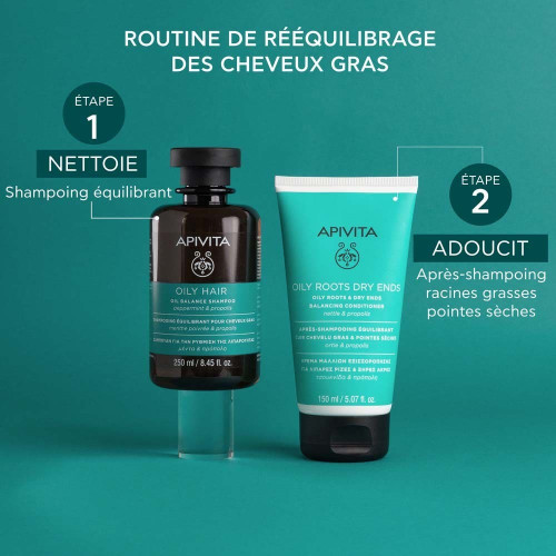 Shampoing Apivita Cheveux Gras : Équilibre & Fraîcheur Naturelle