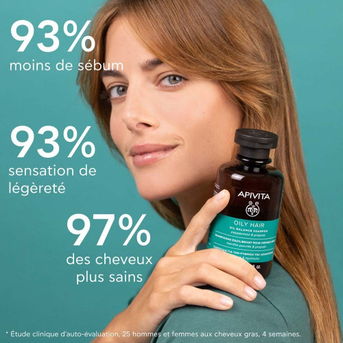 Shampoing Apivita Cheveux Gras : Équilibre & Fraîcheur Naturelle