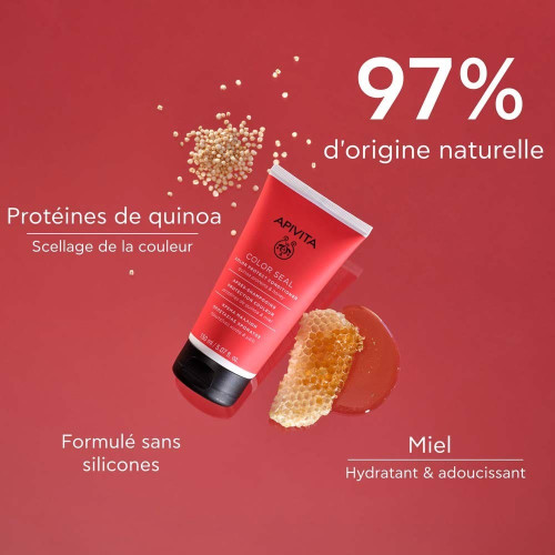 Après-Shampoing Apivita : Couleur Protégée & Cheveux Hydratés - 150ml