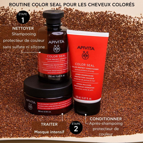 Après-Shampoing Apivita : Couleur Protégée & Cheveux Hydratés - 150ml