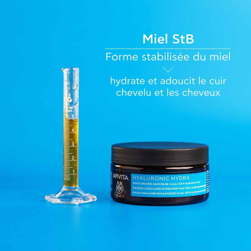 Hydratation Intensive Apivita : Masque Cheveux au Miel et Hyaluronique