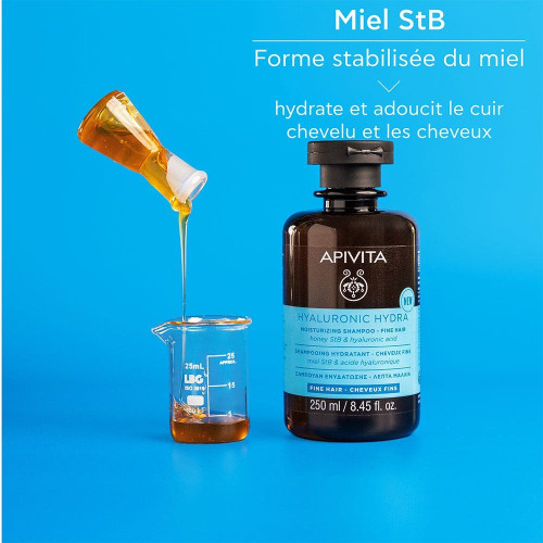 Apivita Shampoing Cheveux Fins : Hydratation 72h, Sans Sulfate