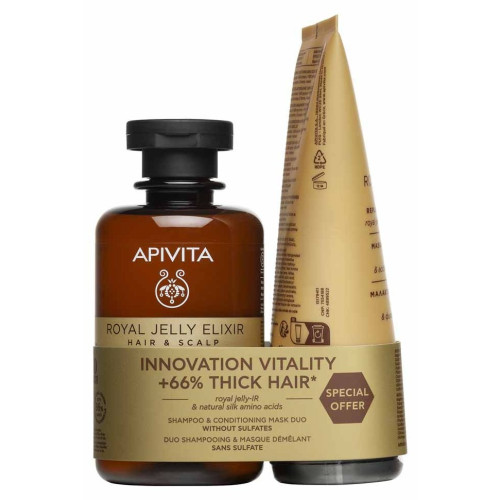 Apivita Shampoing Royal Jelly : Vitalité & Brillance Instantanée