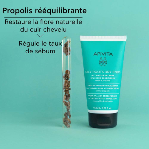 Apivita Après-Shampooing : Équilibre Racines Grasses & Pointes Sèches