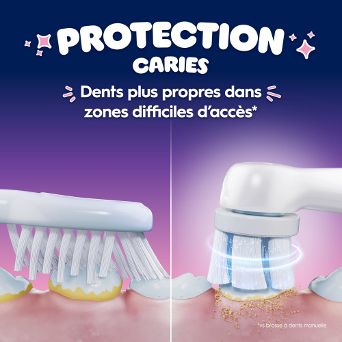Brosse à dents électrique Oral-B Kids Angel - Nettoyage doux dès 6 ans
