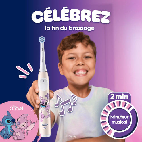 Brosse à dents électrique Oral-B Kids Angel - Nettoyage doux dès 6 ans