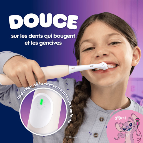 Brosse à dents électrique Oral-B Kids Angel - Nettoyage doux dès 6 ans