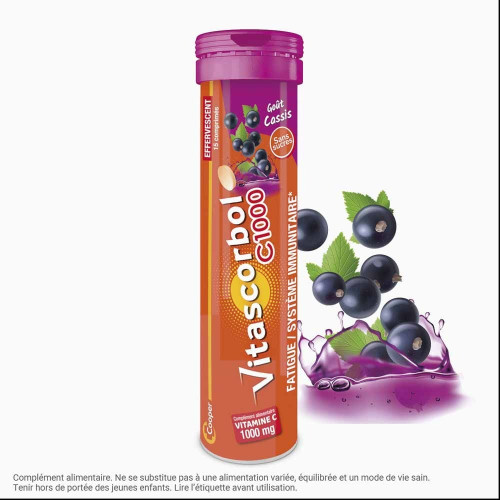 Vitamine C Vitascorbol 1000mg : Fatigue & Défenses renforcées