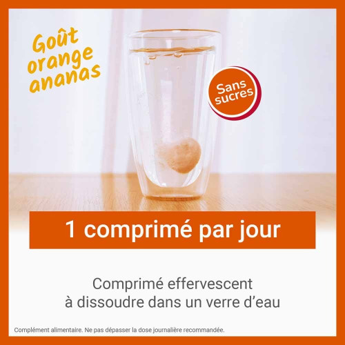 Vitascorbol C1000 : 1000mg Vit C - Énergie & Immunité, Goût Fruité