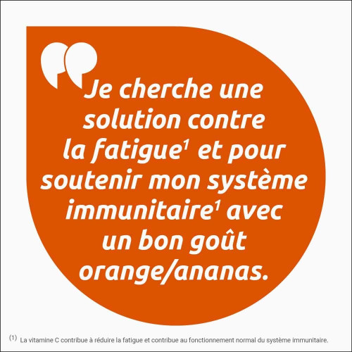 Vitascorbol C1000 : 1000mg Vit C - Énergie & Immunité, Goût Fruité