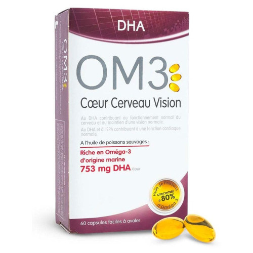 OM3 Cœur Cerveau Vision : Oméga-3 pour cœur, cerveau et vision