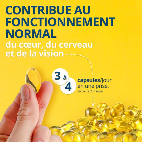 OM3 Cœur Cerveau Vision : Oméga-3 pour cœur, cerveau et vision
