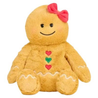 Bouillotte Peluche Pain d'Épices 31 cm - Chaleur douce Soframar
